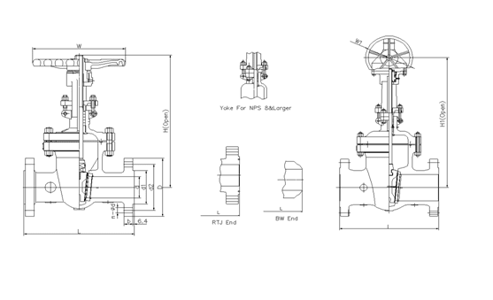 Бронзовые клапаны API600 класса 600