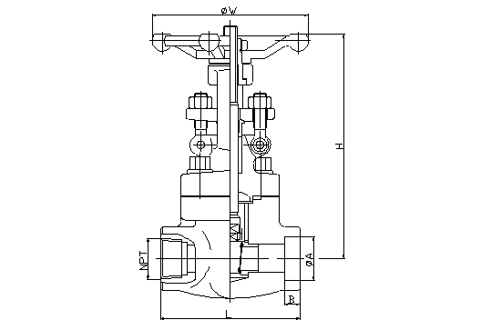 150LB ~ 800lbAPI602 кованые задвижки-1